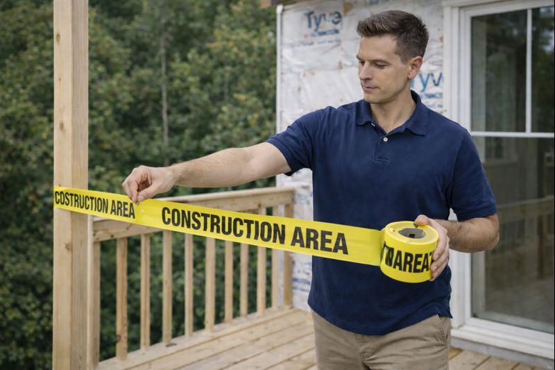 A contractor reviewing plans and coordinating next steps.